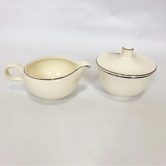 Vintage Taylor Smith & Taylor Cream & Sugar 2341 - Picture 2 of 11